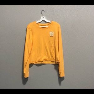 Long sleeve crop top